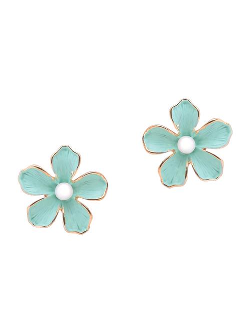 green metal studs earring - 16841856 - Very Small Image - 1