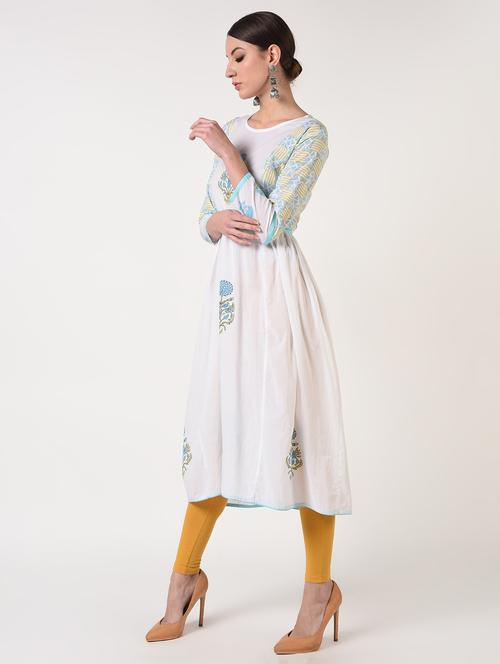 floral flared kurta - 16843969 - Very Small Image - 1