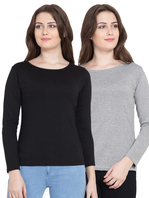 set of 2 solid tee - 16845014 - Very Small Image - 1