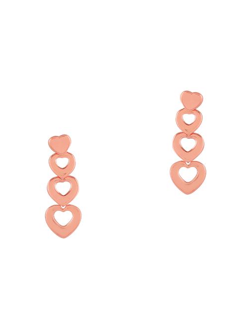 gold metal drop earring - 16848034 - Very Small Image - 1