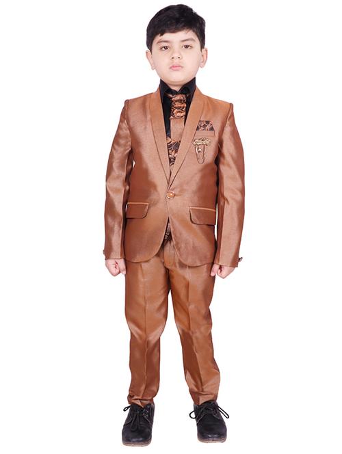 brown cotton suit sets twin & dungree - 16888303 - Very Small Image - 1