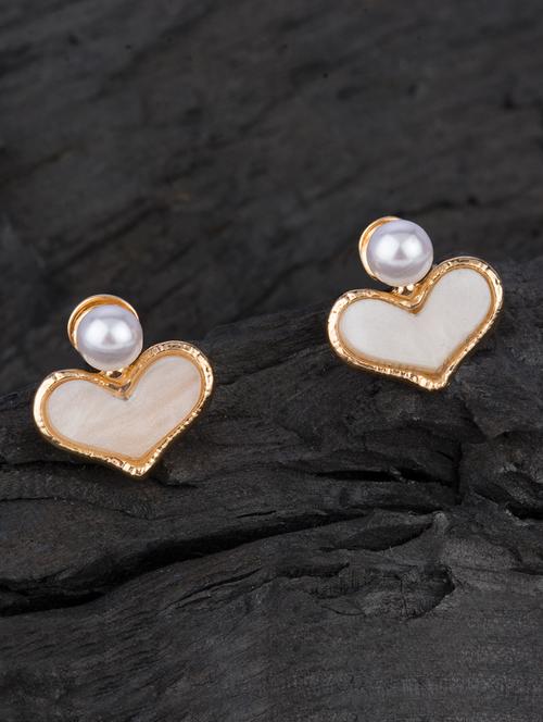 gold metal studs earring - 16936203 - Very Small Image - 1