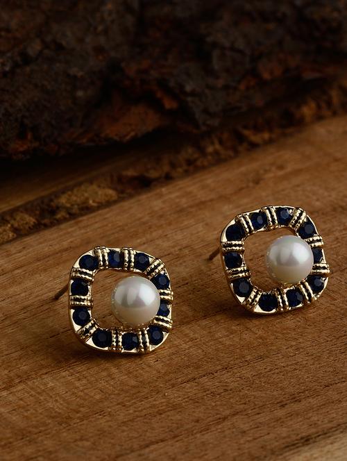 blue metal studs earring - 16936209 - Very Small Image - 1