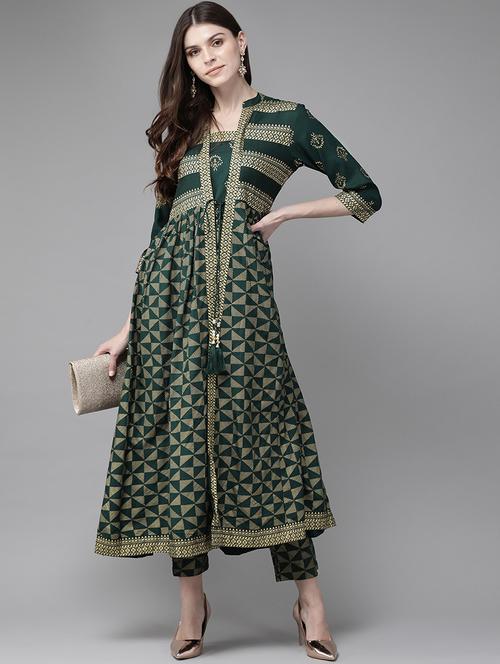 geometrical kurta pant set - 16980765 - Very Small Image - 1