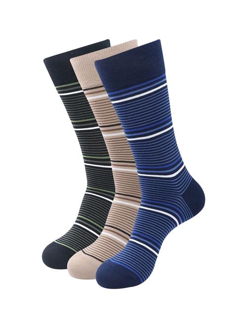 men pack of 3 striped above ankle length sock - 16989152 - Very Small Image - 1