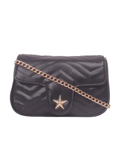 black leatherette (pu) sling bag - 17015351 - Very Small Image - 1