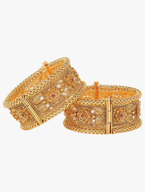 gold plated bangles - 17029736 - Very Small Image - 1