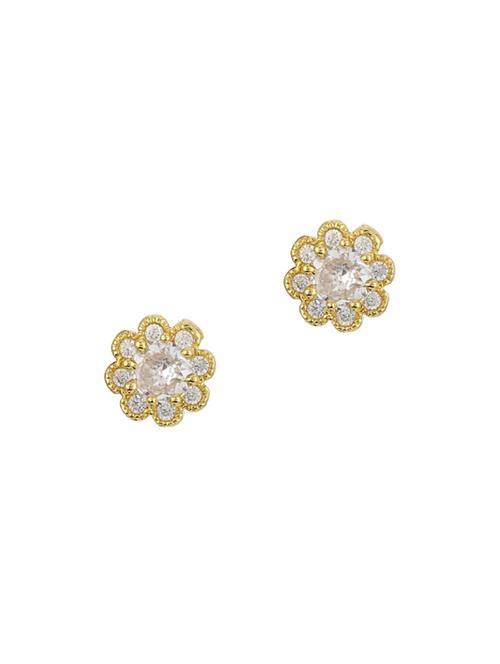 gold metal studs earring - 17041458 - Very Small Image - 1