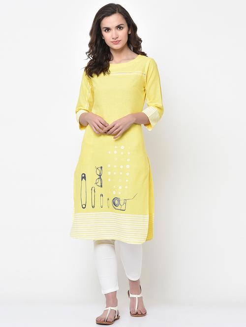 women's straight kurta - 17060721 - Very Small Image - 1
