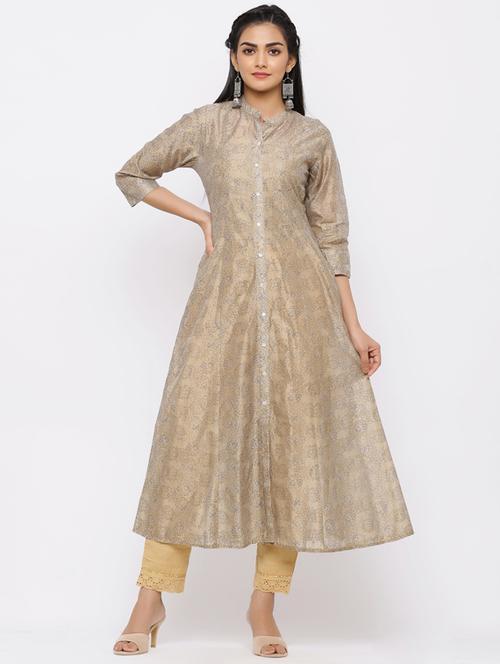 women's front slit kurta - 17123928 - Very Small Image - 1