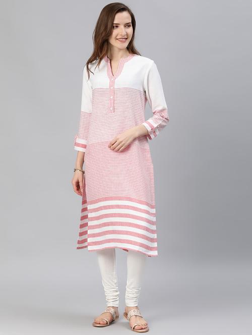 striped straight kurta - 17142658 - Very Small Image - 1