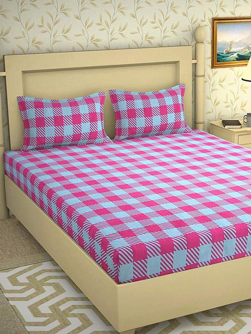 cotton double bedsheets with 2 pillow covers - 17144935 - Very Small Image - 1