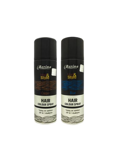 berina hair color spray copper + blue, 150mlpack of 2 - 17203912 - Very Small Image - 1