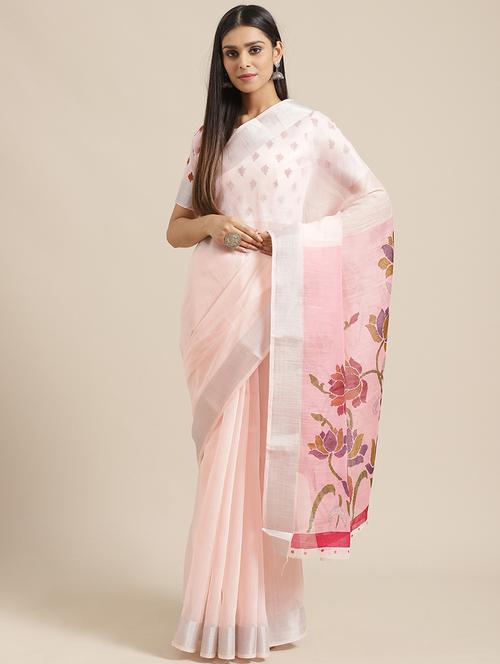 floral printed saree - 17293944 - Very Small Image - 1