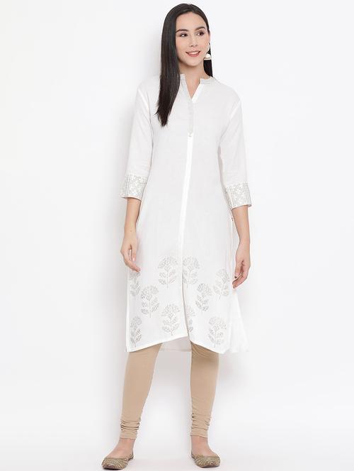 women's straight kurta - 17295897 - Very Small Image - 1