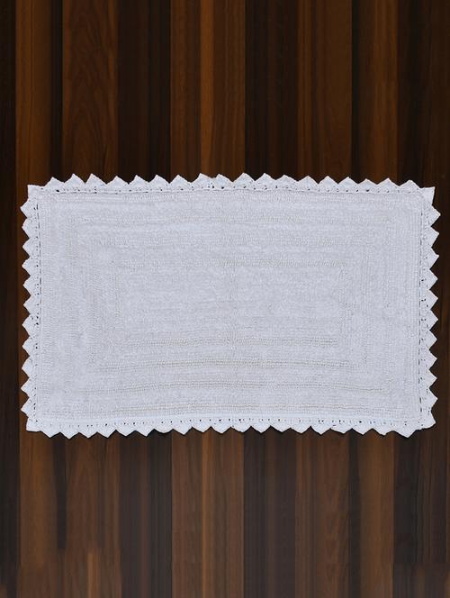 sheen decor mirror reversible bathmat collection, 50x80 cms, white - 17409953 - Very Small Image - 1