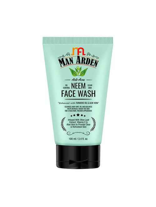 man arden anti acne neem face wash 100ml - 17416519 - Very Small Image - 1