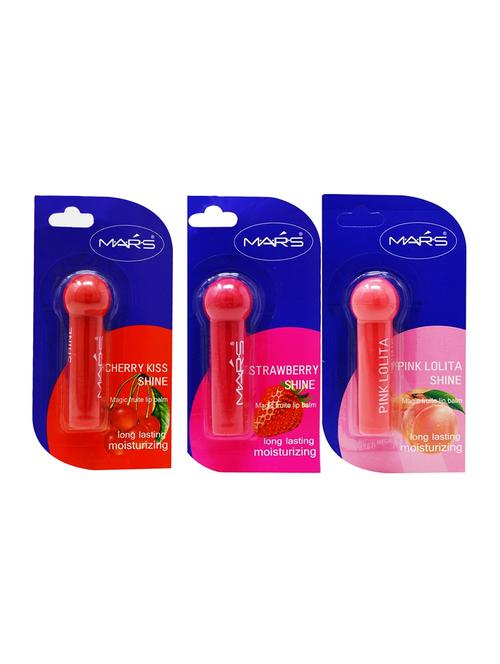 mars cherry kiss, pink lolita & strawberry lip balm (mk033-2), 4.5g - 17418277 - Very Small Image - 1