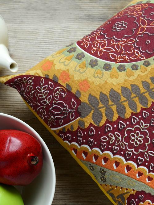 (Set of 5) Paisley Print Cushion Cover - 17438 - Very Small Image - 1