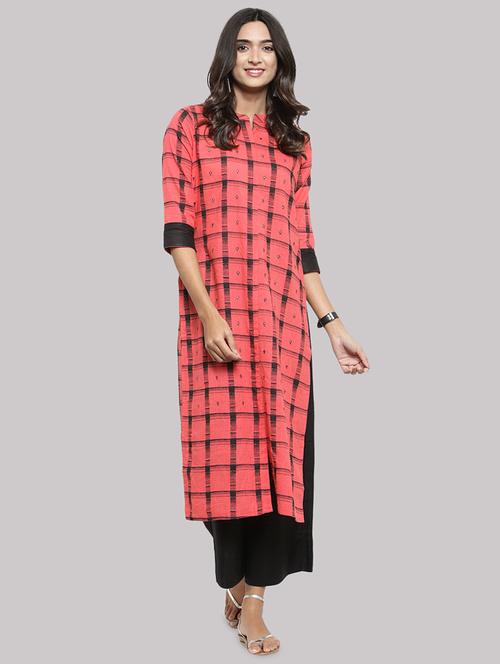 women's straight kurta - 17457736 - Very Small Image - 1