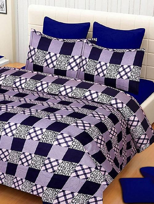 galce cotton double bedsheet with 2 pillow covers - 17467322 - Very Small Image - 1