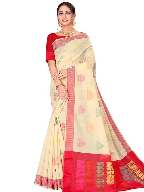 jacquard banarasi saree with blouse - 17469796 - Very Small Image - 1