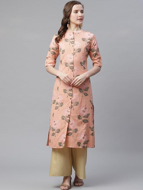 women's front slit kurta - 17477804 - Very Small Image - 1