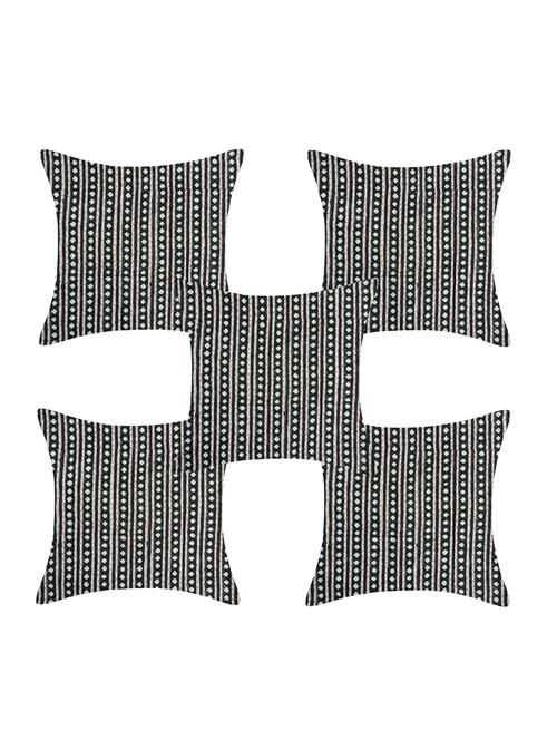 texstylers pure cotton kantha work assorted 140 tc jaipuri print cushion cover(pack of 5) - 17510340 - Very Small Image - 1