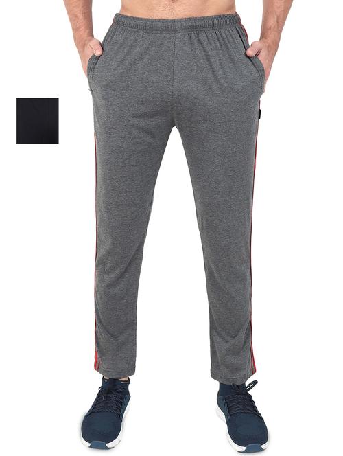 black and grey set of 2 full length track pant - 17545276 - Very Small Image - 1