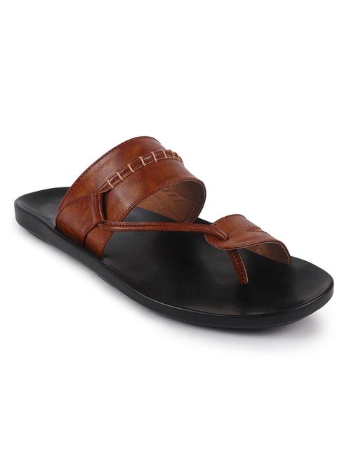 tan pu slip on slippers - 17554516 - Very Small Image - 1