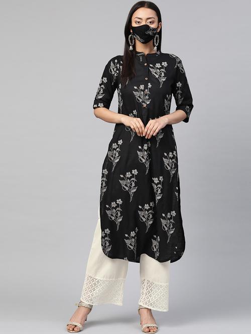 women's straight kurta - 17588653 - Very Small Image - 1