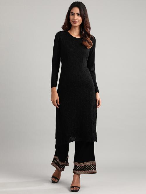 women's straight kurta - 17613307 - Very Small Image - 1