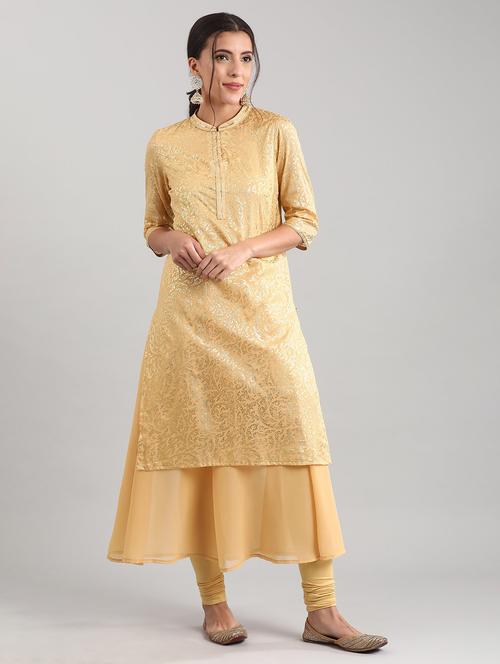women's straight kurta - 17614239 - Very Small Image - 1