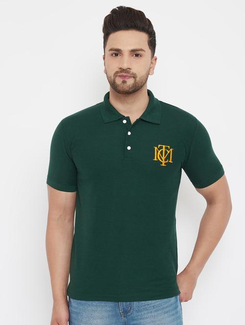 men plain polo neck t-shirt - 17652295 - Very Small Image - 1