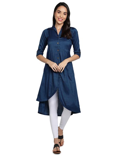 women's asymmetric kurta - 17665716 - Very Small Image - 1