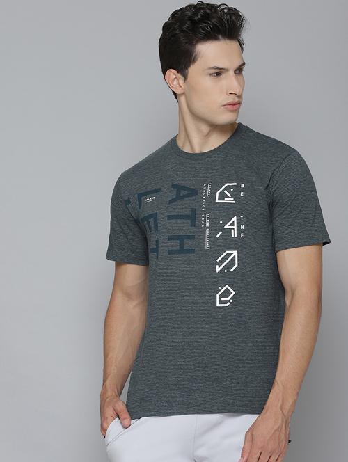 grey printed sports t-shirt - 17679578 - Very Small Image - 1