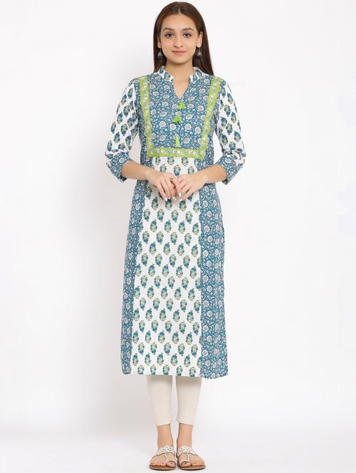 women's straight kurta - 17717267 - Very Small Image - 1