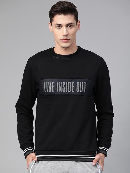 black printed cut & sew sweatshirt - 17749712 - Very Small Image - 1