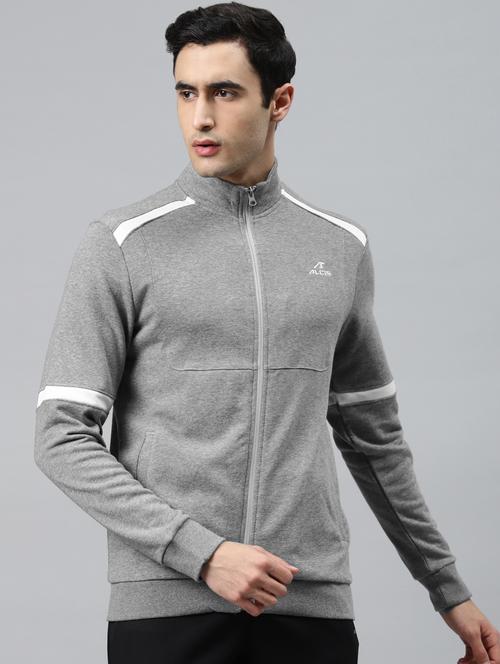 grey taped casual jacket - 17750868 - Very Small Image - 1