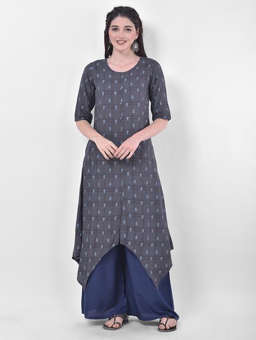 women's asymmetric kurta - 17774643 - Very Small Image - 1