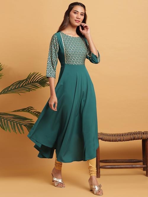 women's flared kurta - 17845035 - Very Small Image - 1