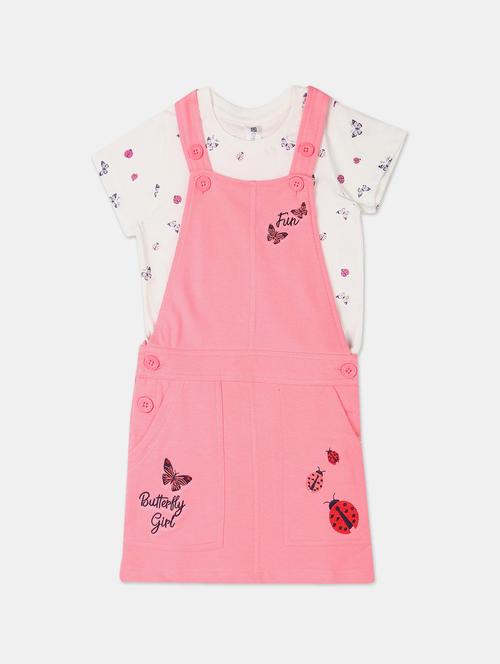 pink printed dungaree - 17845798 - Very Small Image - 1