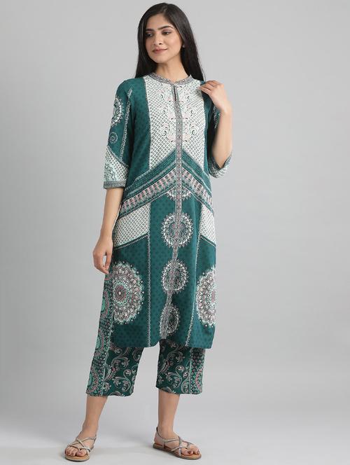 women's straight kurta - 17852358 - Very Small Image - 1
