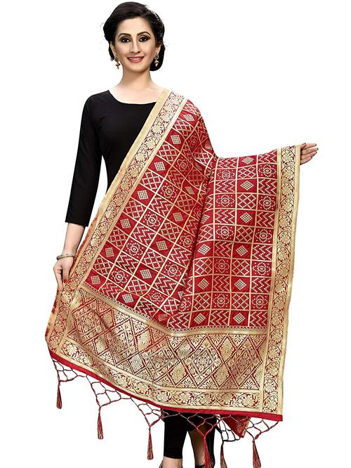 banarasi cotton silk gold zari big - 17858159 - Very Small Image - 1