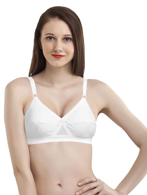 white solid regular bra - 18009684 - Very Small Image - 1