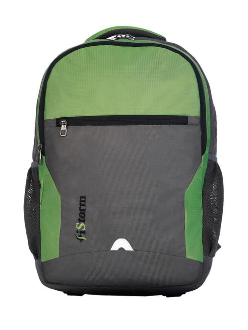 grey & green polyester backpack - 18205985 - Very Small Image - 1