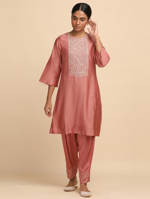 women's straight kurta - 18206693 - Very Small Image - 1