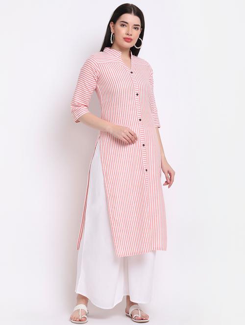 women's front slit kurta - 18213823 - Very Small Image - 1