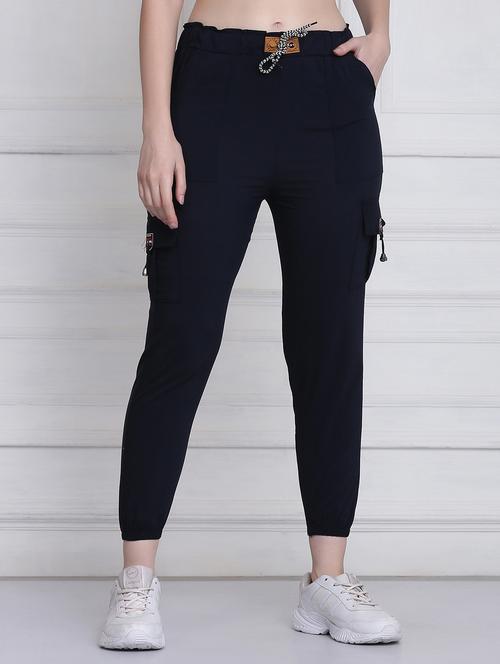 drawstring waist solid jogger - 18298453 - Very Small Image - 1