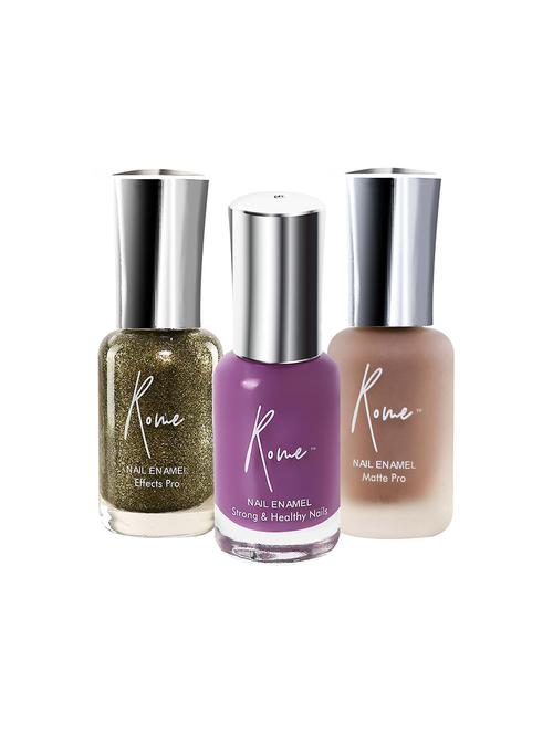 set of 3 strong & healthy, matte pro & effects pro nail enamel - 18315018 - Very Small Image - 1